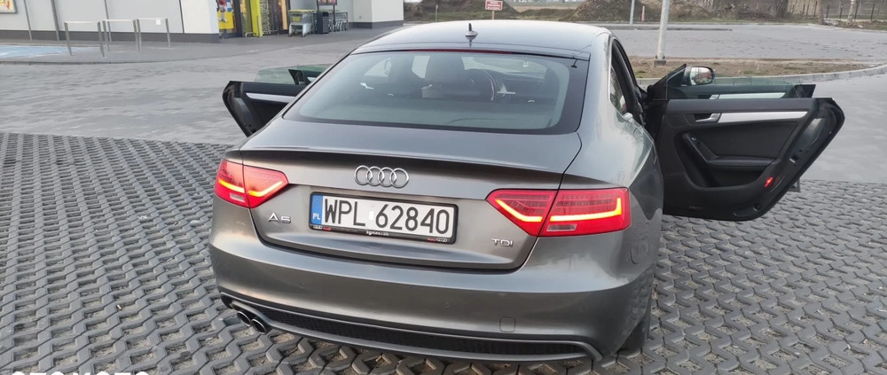 Audi A5 cena 73500 przebieg: 114550, rok produkcji 2015 z Płock małe 172